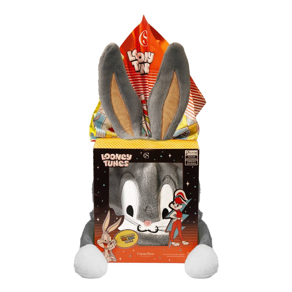 Ovo de Páscoa ao Leite Looney Tunes Touca Pernalonga 170g