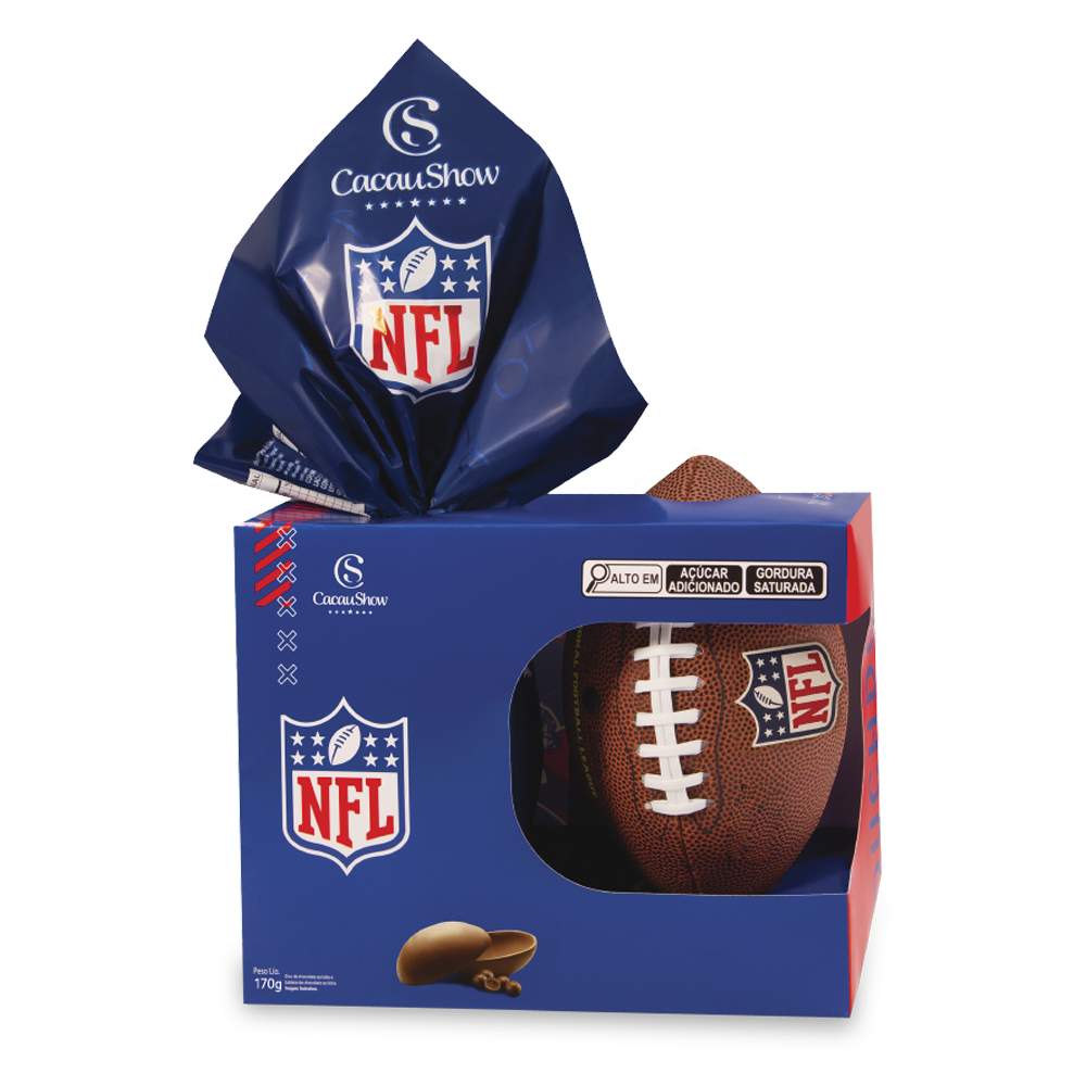 Ovo de Páscoa ao Leite Chocoesportes Bola NFL 170g