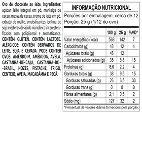 Ovo de Páscoa laCreme ao Leite 348g