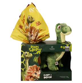 Ovo de Páscoa ao Leite Dinossauros Pelúcia Dylan 170g